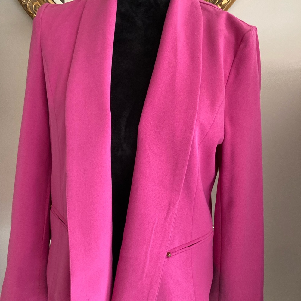 Long collar blazer